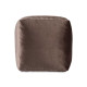 PUFF QUADRATO VELLUTO 30X30CM GRIGIO