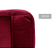 POUF CARRE VELOURS 30X30CM GRENAT