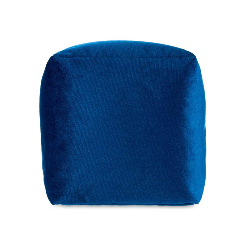 PUFF QUADRATO IN VELLUTO 30X30CM BLU