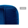 POUF CARRE VELOURS 30X30CM BLEU
