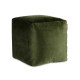 PUFF QUADRATO IN VELLUTO 30X30CM VERDE