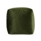 PUFF QUADRATO IN VELLUTO 30X30CM VERDE