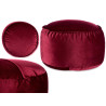 POUF ROND VELOURS 60X35CM GRENAT