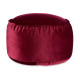 POUF ROND VELOURS 60X35CM GRENAT