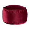 POUF ROND VELOURS 60X35CM GRENAT