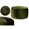 PUFF REDONDO TERCIOPELO 60X35CM VERDE