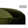 POUF ROND VELOURS 60X35CM VERT