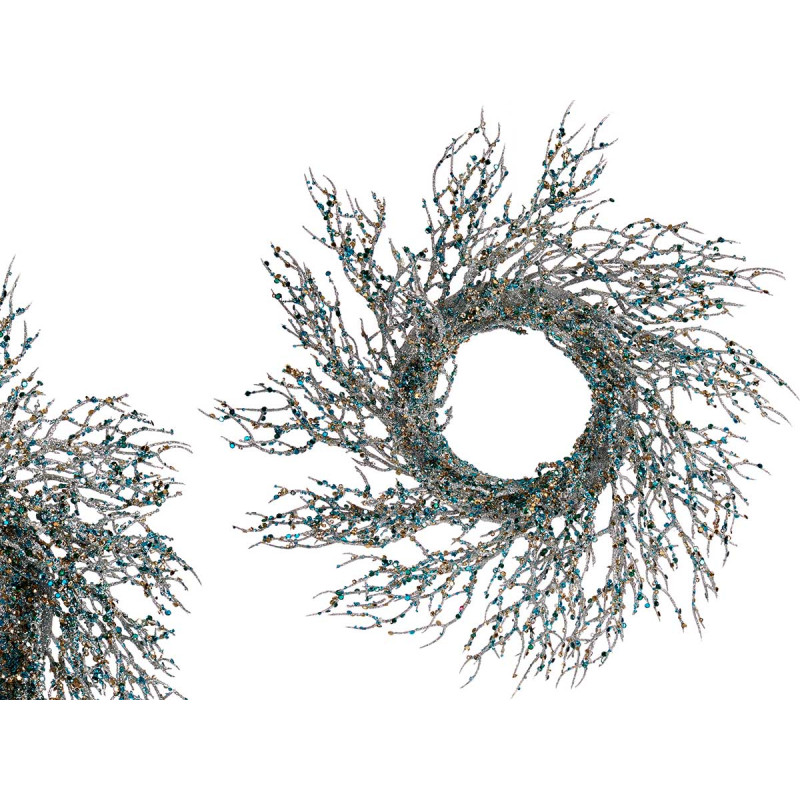 COURONNE BRANCHE BLEU 