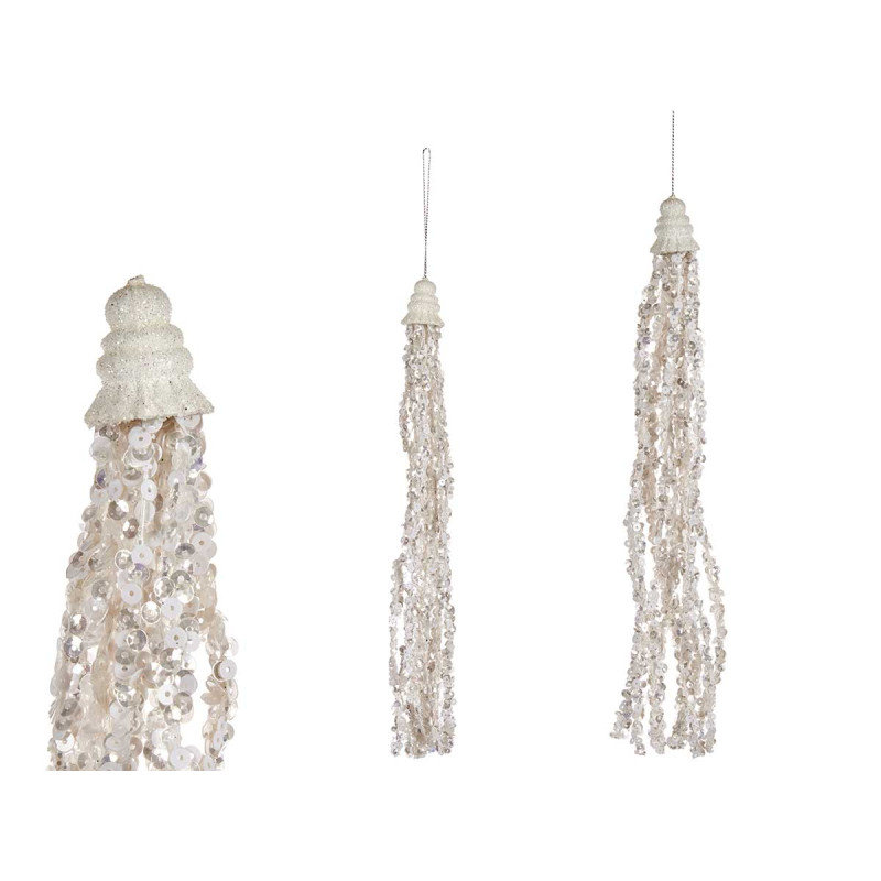 WHITE GLASS TREE STRIP