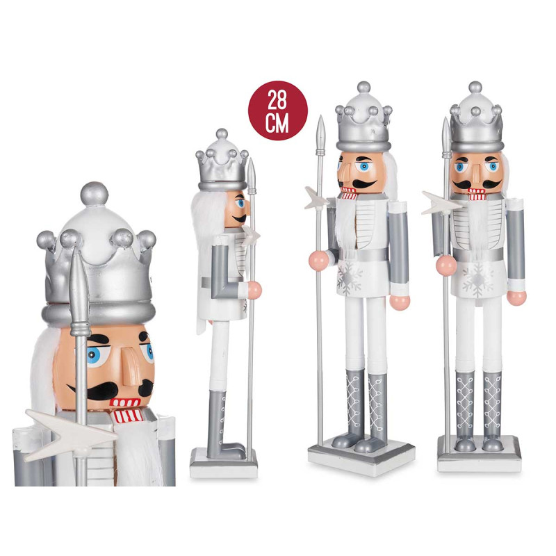 60CM PLAST WHITE NUTCRAKER SOLDIER 