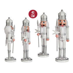 40CM PLAST WHITE NUTCRAKER SOLDIER 
