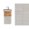 35X50CM SILVER RHOMBUS LUREX PLACEMAT 