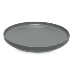 PIATTO GRANDE IN GRES GRIGIO SCURO 26,5CM