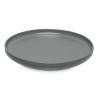 PIATTO GRANDE IN GRES GRIGIO SCURO 26,5CM