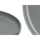 PIATTO GRANDE IN GRES GRIGIO SCURO 26,5CM