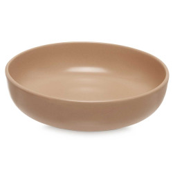 PIATTO FONDO IN GRES BEIGE 18CM
