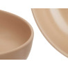 PIATTO FONDO IN GRES BEIGE 18CM