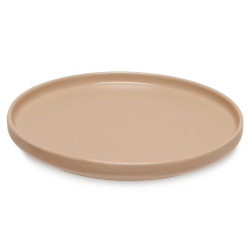 ASSIETTE À DESSERT EN GRÈS BEIGE 20CM