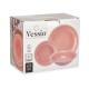 SET 18 PEZZI GRES BORDO ROSA