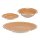 SET 18 PEZZI GRES BEIGE BORDO BEIGE