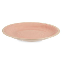 PLATO LLANO GRANDE GRES ROSA BORDE 26,5CM