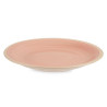 PIATTO GRANDE IN GRES BORDO ROSA 26,5CM