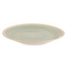 PIATTO GRANDE IN GRES CON BORDO VERDE 26,5CM