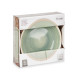 PIATTO GRANDE IN GRES CON BORDO VERDE 26,5CM