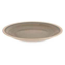 ASSIETTE À DÎNER EN GRÈS GRANDE GRIS 26,5CM