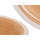 ASSIETTE CREUSE EN GRÈS BEIGE 21CM