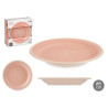 ASSIETTE À DESSERT EN GRÈS ROSE 19CM