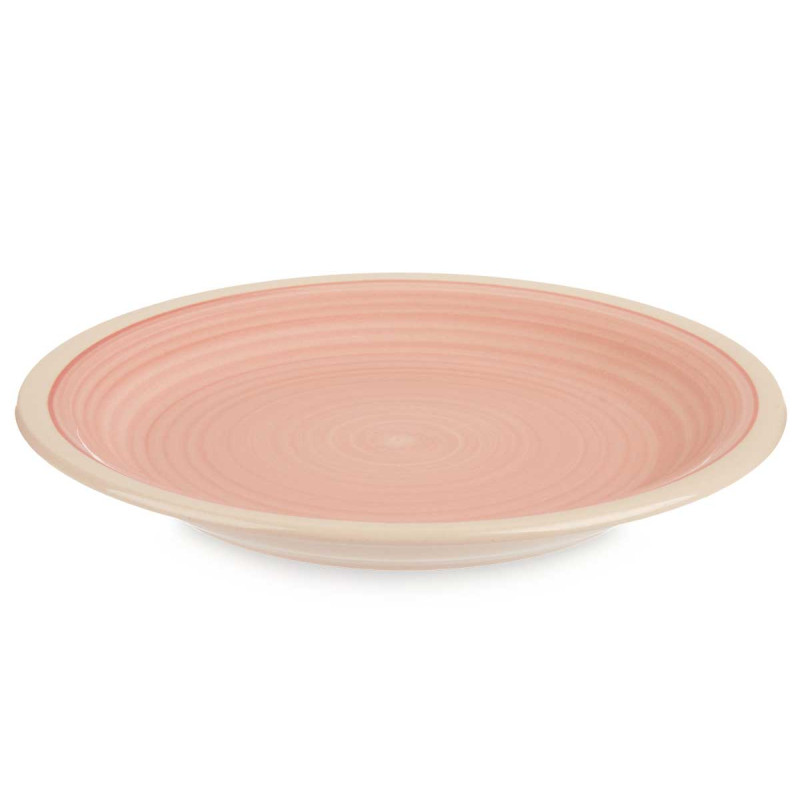 ASSIETTE À DESSERT EN GRÈS ROSE 19CM