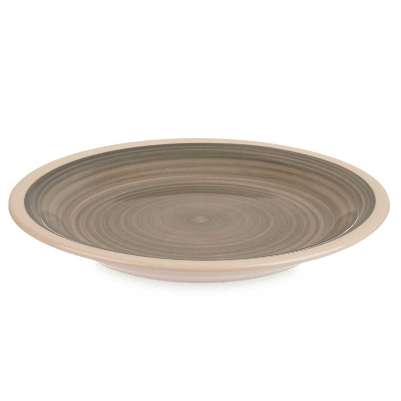 PRATO SOBREMESA GRES CINZENTO 19CM