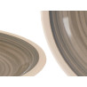 PLATO POSTRE GRES GRIS BORDE 19CM