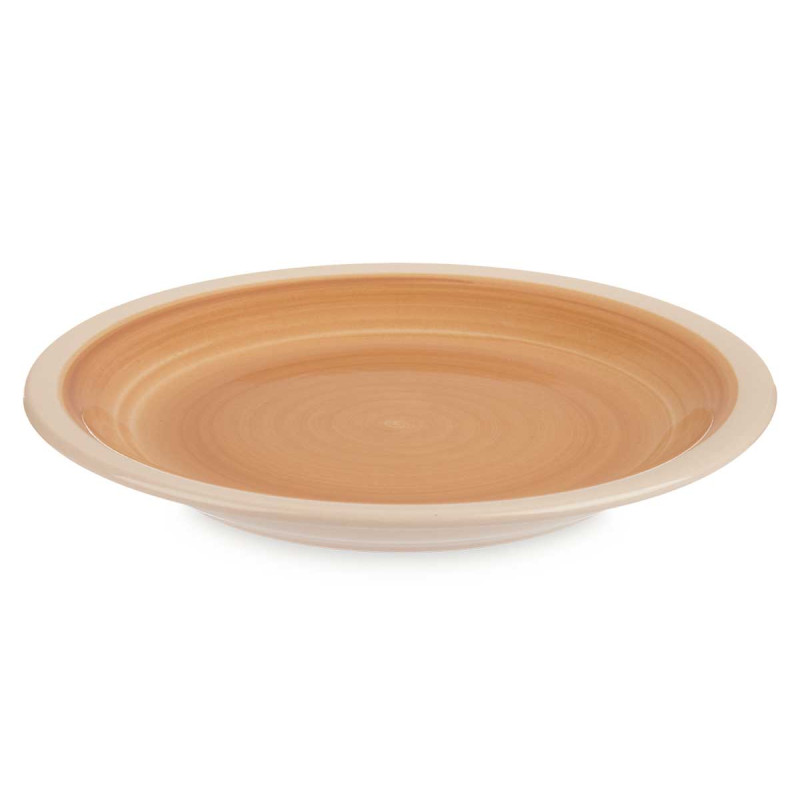 ASSIETTE À DESSERT EN GRÈS BEIGE BORD 19CM