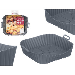 STAMPO QUADRATO FRIGGITRICE ARIA SILICONE GRIGIO