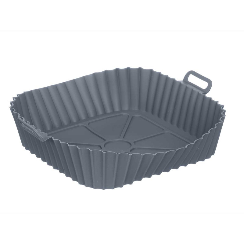 STAMPO QUADRATO FRIGGITRICE ARIA SILICONE GRIGIO