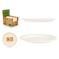 SET 6 PIATTI PIANI BIODEGRADABILI MED
