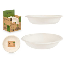SET 4 ASSIETTES CREUSES BIODÉGRADABLES 750ML