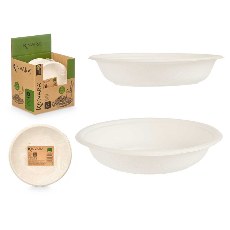 SET 4 PIATTI FONDI BIODEGRADABILI 750ML