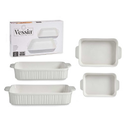 SET RECTANGULAR BAKING PLATE