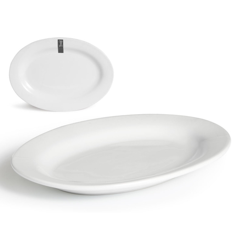 ASSIETTE OVALE BLANC
