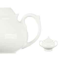 SUCRIER AVEC ANSE ET COUVERCLE  BLANC 350ML 