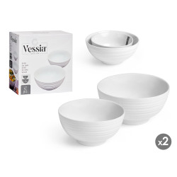 SET BIG AND SMALL BOWL WHITE