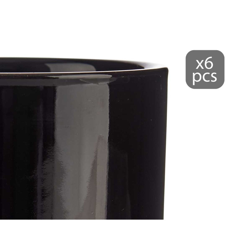 SET 6 TERRINE PORCELLANA ROTONDE 350ML