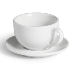 SET 6 TAZZE CAFFE PORCE BIANC PIATTO 200ML