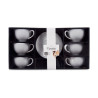 SET 6 TAZZE CAFFE PORCE BIANC PIATTO 200ML
