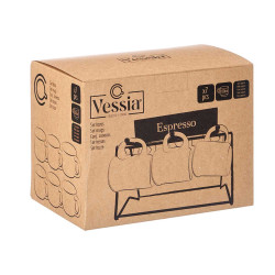 SET 6 TAZZE CAFFE MENTA SUPPORTO 100ML