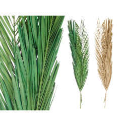 RAMILLETE HOJAS PALMERA SURT VERDE Y NATURAL