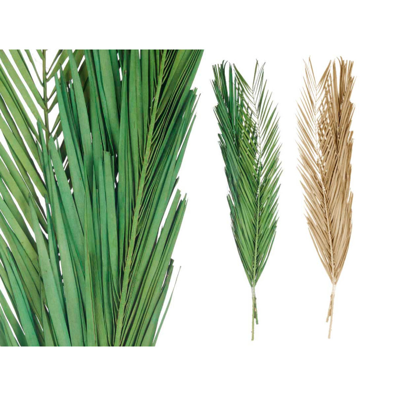 RAMILLETE HOJAS PALMERA SURT VERDE Y NATURAL